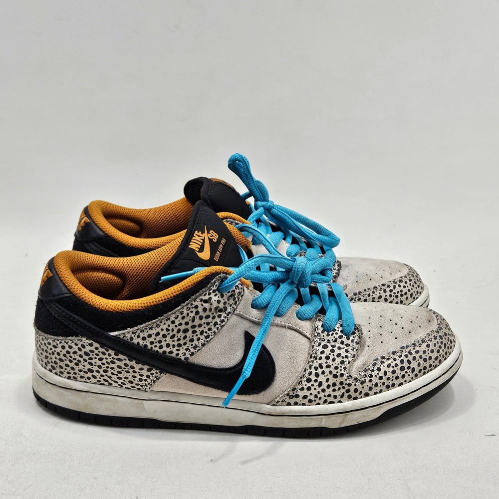 Nike SB Dunk Low Pro Mens 9.5 Phantom Black Monarch Safari FZ1233-002 Sneakers - Picture 11 of 15